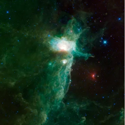 NASA WISE Alev Bulutsusu Kanvas Tablo