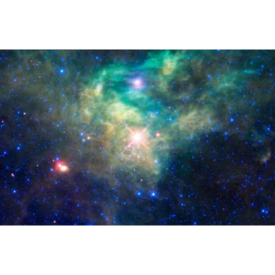 NASA WISE Gizli Yıldız Kümesi Kanvas Tablo