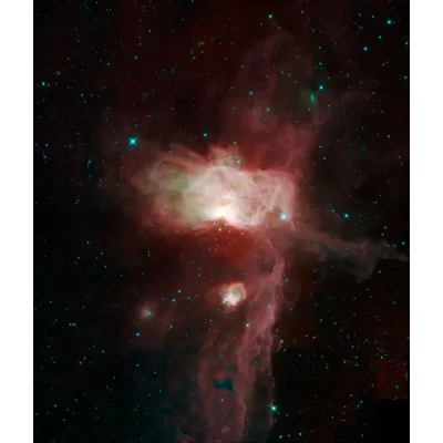 NASA WISE Orion Kuşağında Alev Bulutsusu Kanvas Tablo
