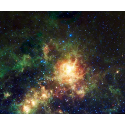 NASA WISE Tarantula Bulutsusu Kızılötesi Kanvas Tablo