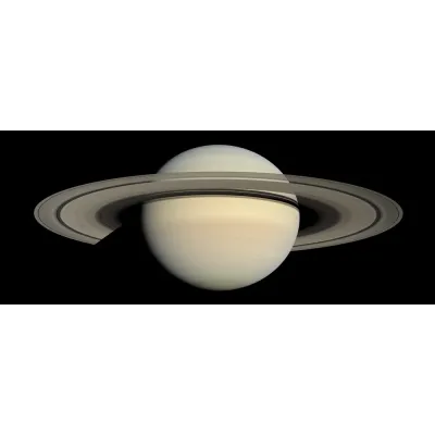 Satürn ve Halkaları Cassini Görüntüsü Kanvas Tablo