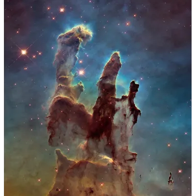 Yaratılış Sütunları Hubble Görüntüsü Kanvas Tablo