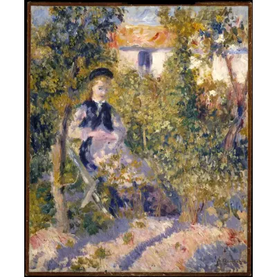 Auguste Renoir Bahçede Nini Kanvas Tablo