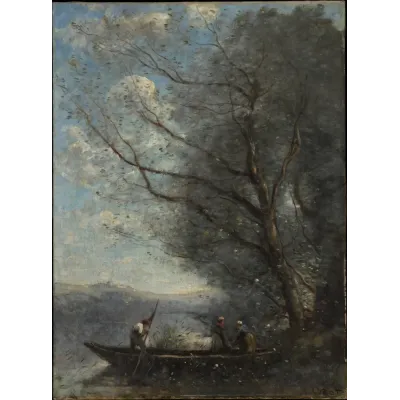 Camille Corot Kayıkçı Kanvas Tablo