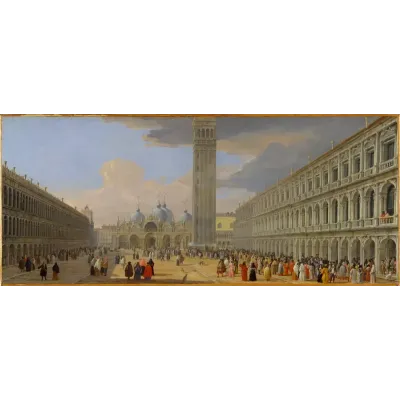 Luca Carlevaris Venedik San Marco Meydanı Kanvas Tablo