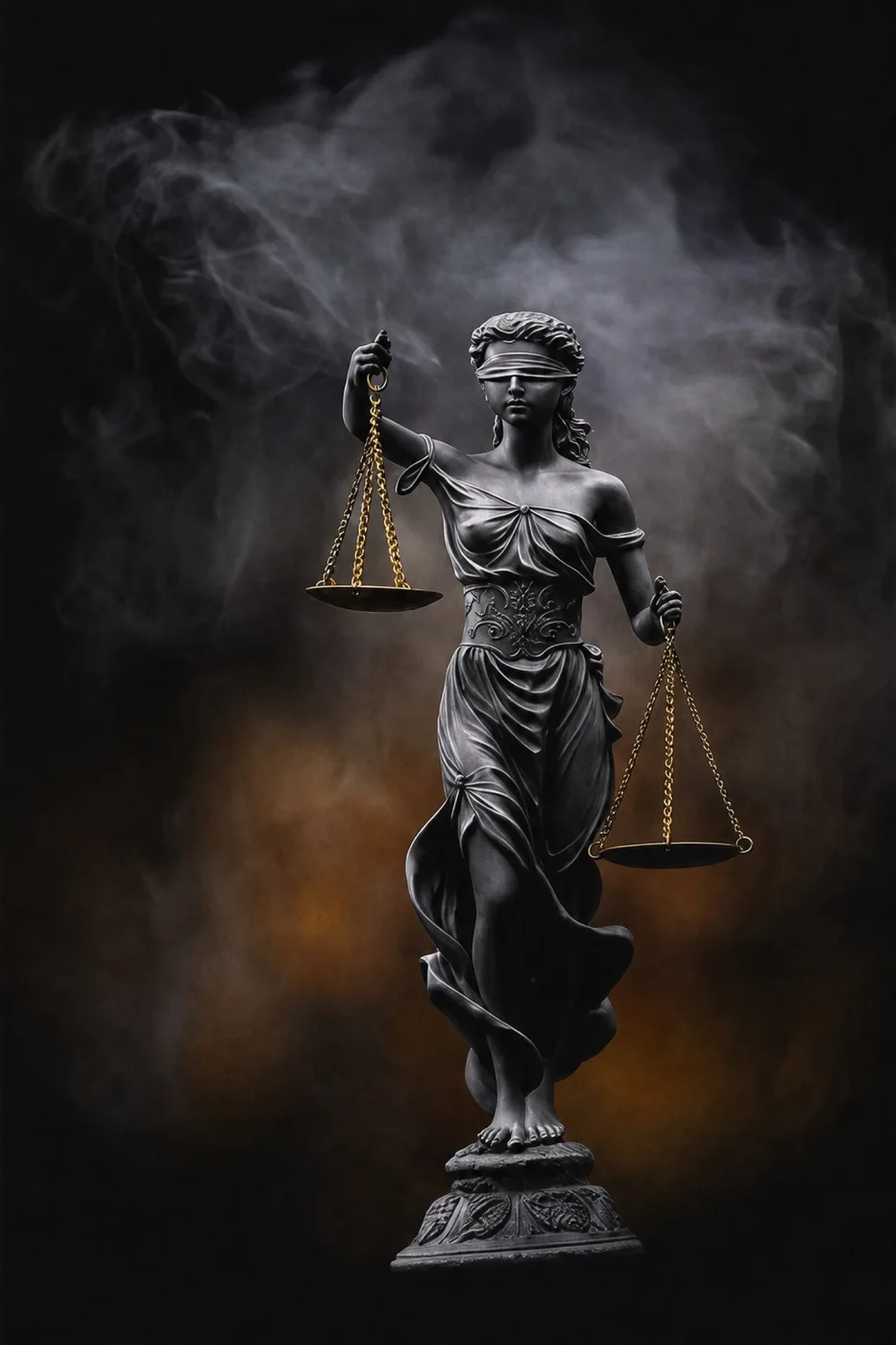 Adalet Terazisi Tutan Themis Heykeli Kanvas Tablo