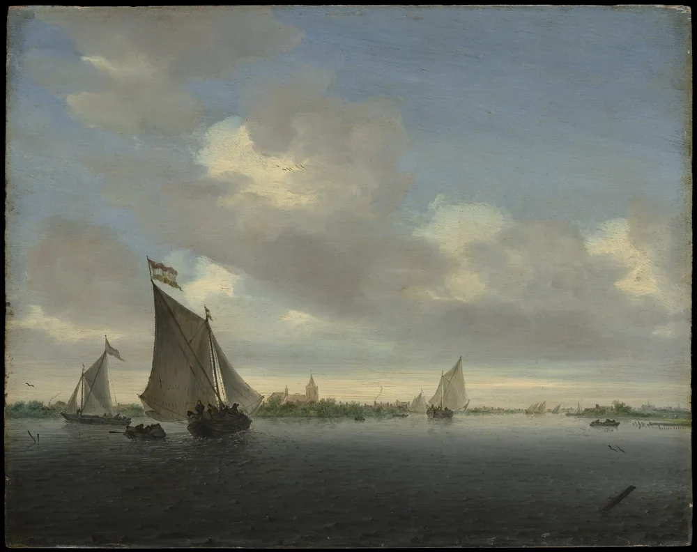 Salomon van Ruysdael Deniz Manzarası Kanvas Tablo