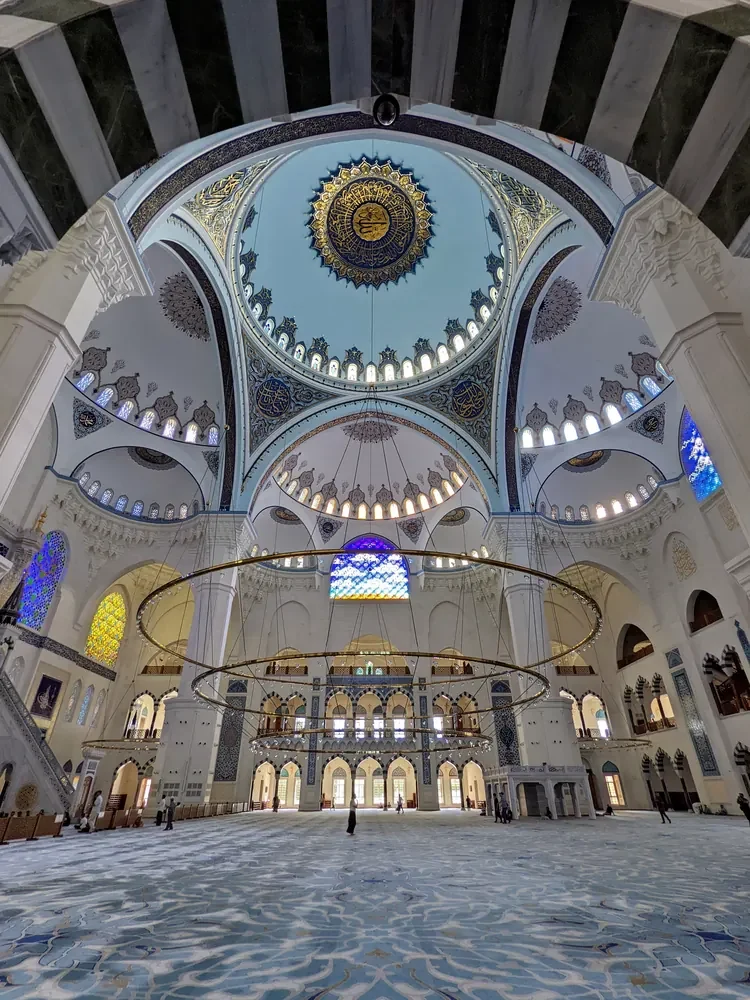 Osmanlı Çamlıca Camii İç Mekânı Kanvas Tablo