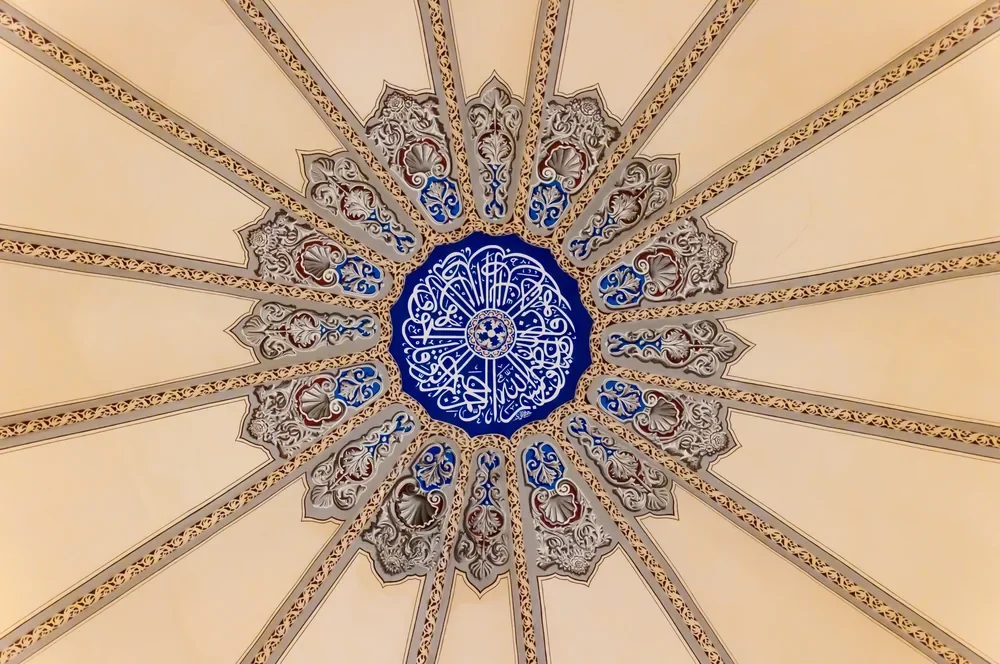 Osmanlı Küçük Ayasofya Camii Kubbesi Kanvas Tablo