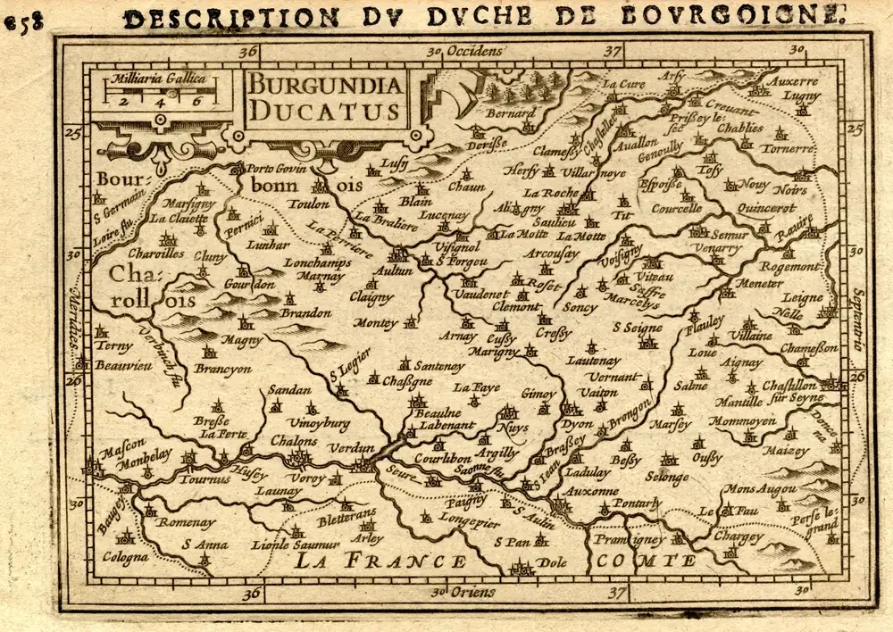 Abraham Ortelius Burgonya Haritası Kanvas Tablo