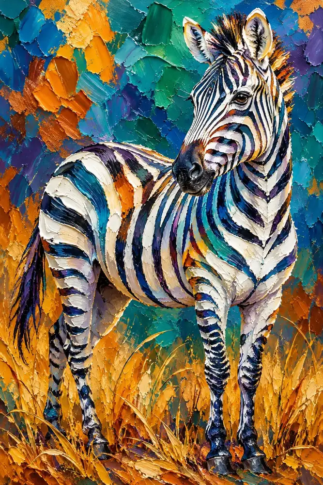 Savanda Zebra Kanvas Tablo