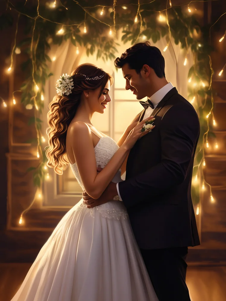 İlk Dans Kanvas Tablo
