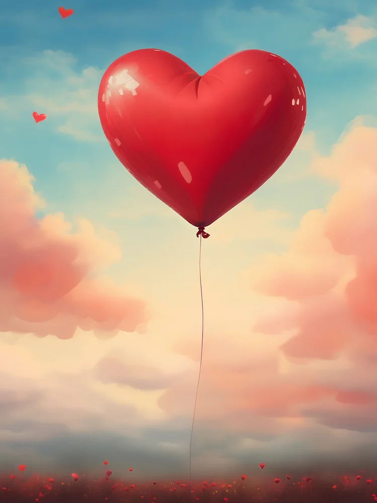 Kalpli Balon Kanvas Tablo