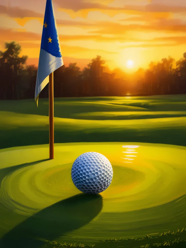 Golf Kanvas Tablo