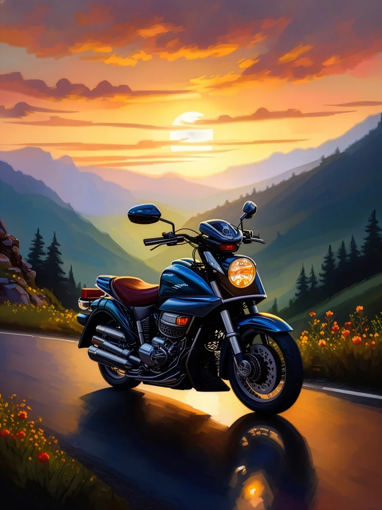 Motor Turu Kanvas Tablo