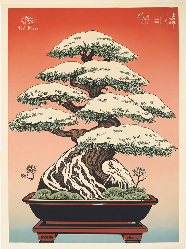 Bonsai Ağacı Kanvas Tablo