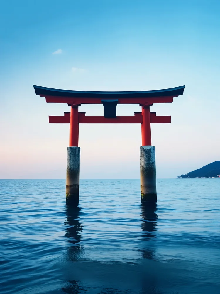 Modern Torii Kapısı Kanvas Tablo