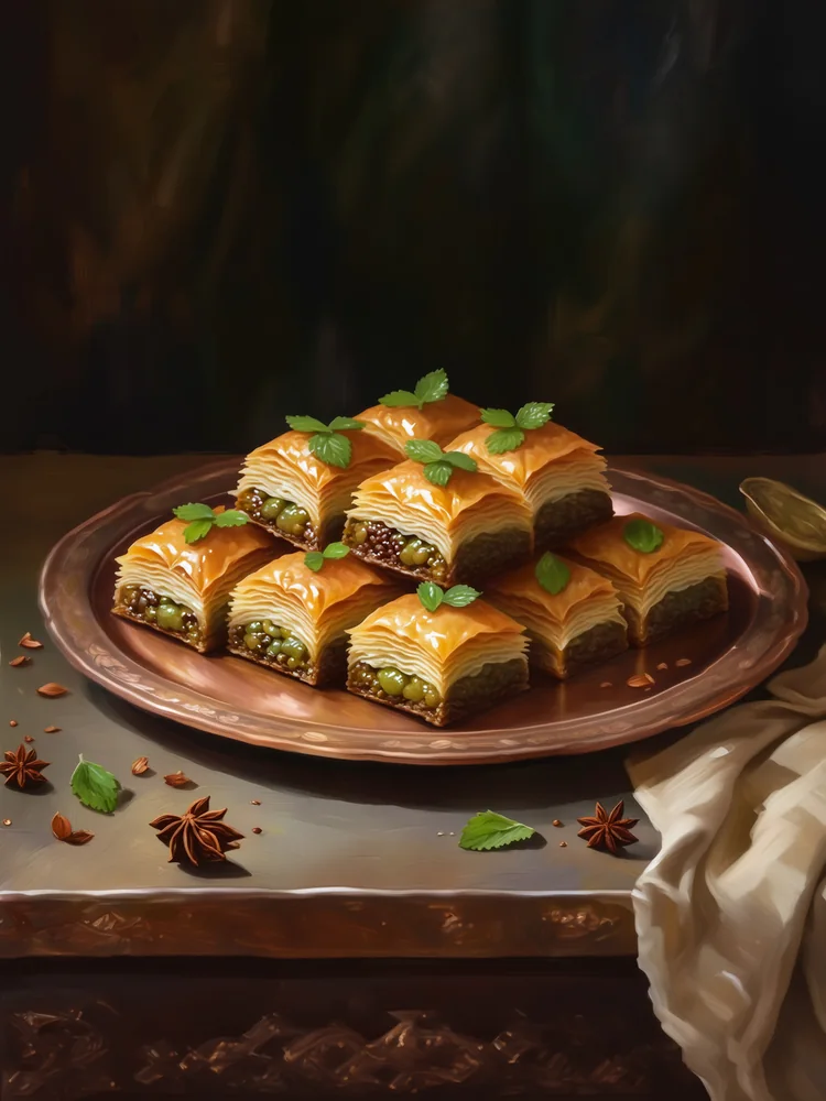 Baklava V Kanvas Tablo