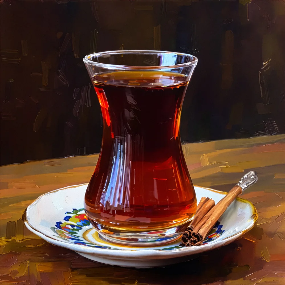 Çay Bardağı Kanvas Tablo