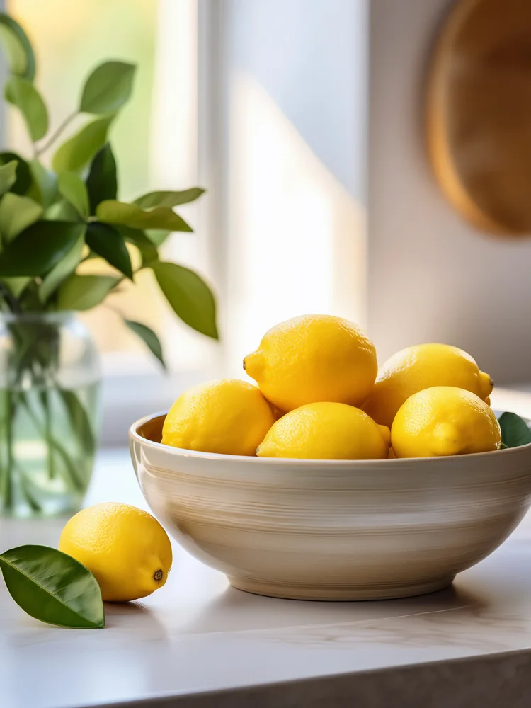 Modern Limon Natürmort VI Kanvas Tablo