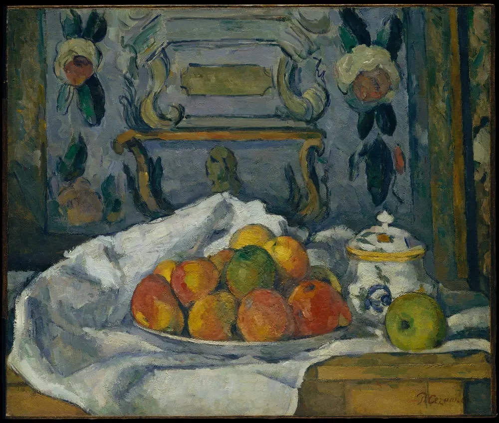 Paul Cézanne Elma Tabağı Kanvas Tablo