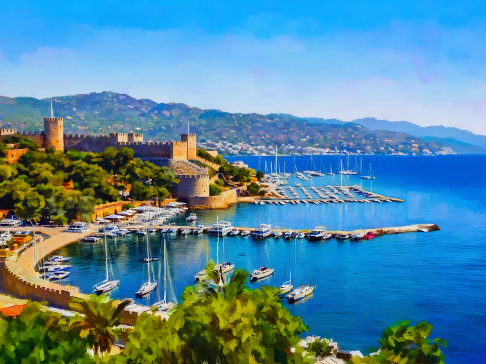 Bodrum Kalesi Kanvas Tablo