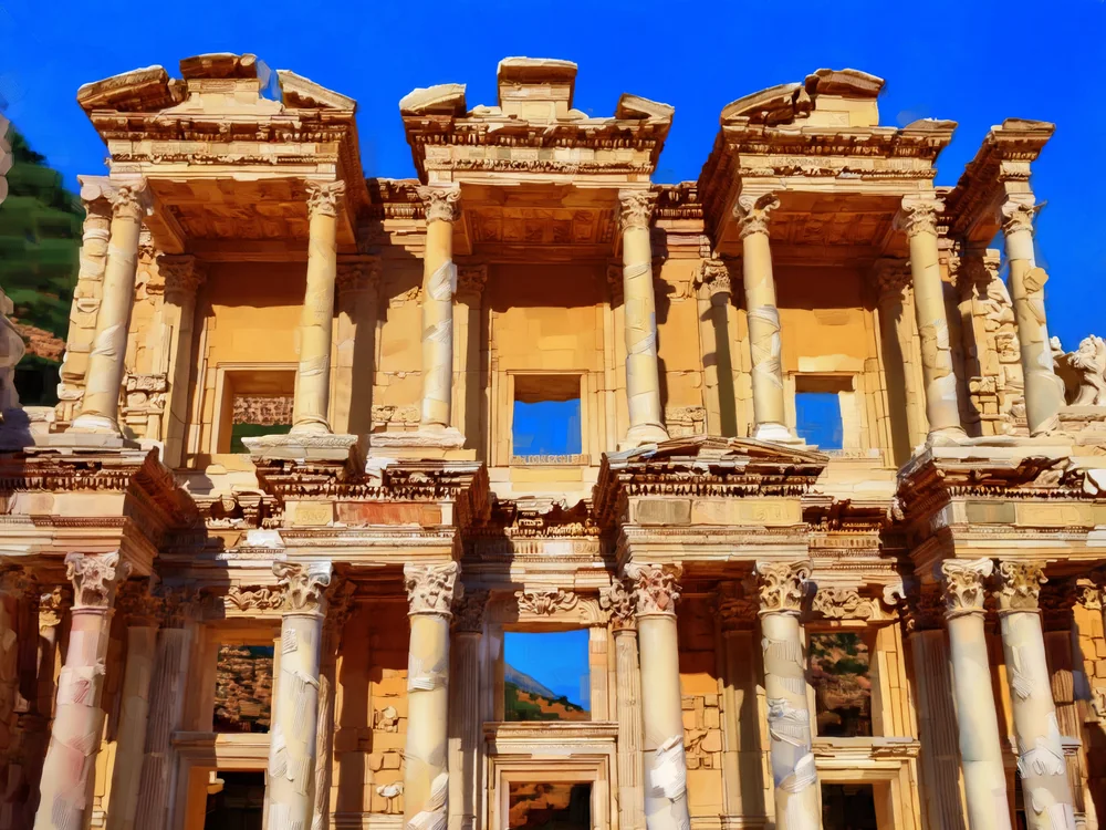 Efes Antik Kenti VI Kanvas Tablo
