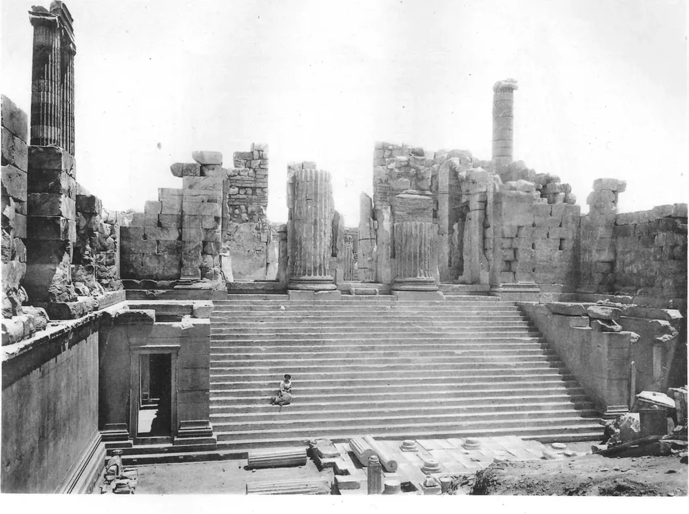 Eski Aydın Fotoğrafı Antik Tiyatro Kalıntıları Kanvas Tablo