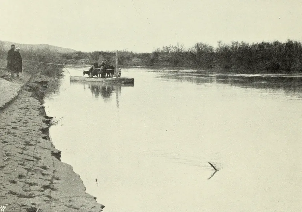Eski Aydın Fotoğrafı Menderes Nehri Kanvas Tablo
