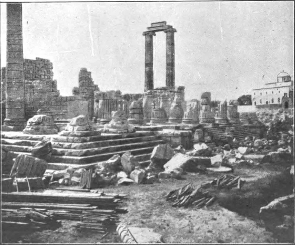 Eski Didim Fotoğrafı Apollon Tapınağı Sütunları Kanvas Tablo