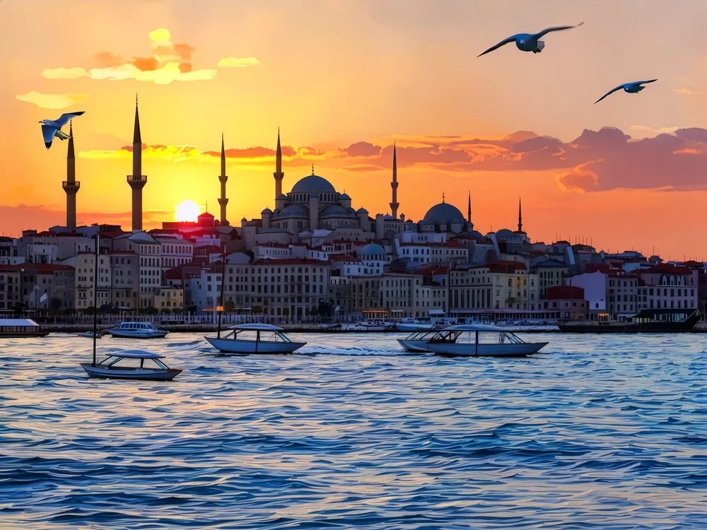 Galata ve Tarihi Yarımada Kanvas Tablo