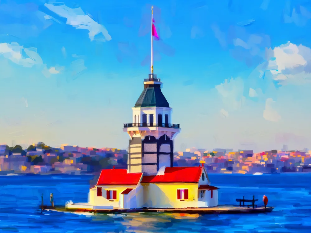 Kız Kulesi Kanvas Tablo