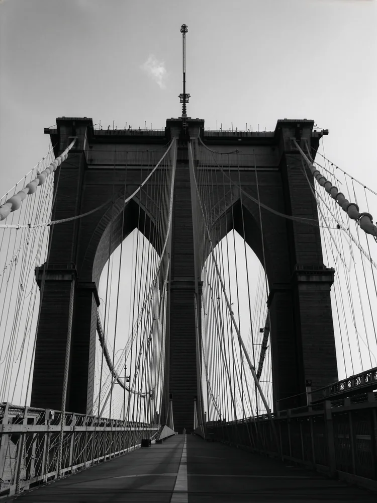 Siyah Beyaz Film New York Köprüsü Kanvas Tablo