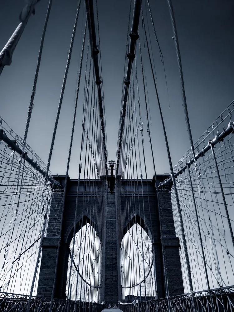 Siyah Beyaz New York Köprüsü Kanvas Tablo