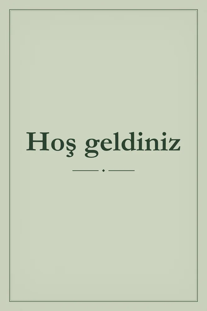 Hoş Geldiniz Yazılı Kanvas Tablo