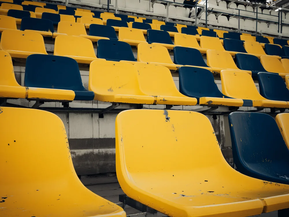 Sarı Lacivert Efsane Tribün Kanvas Tablo