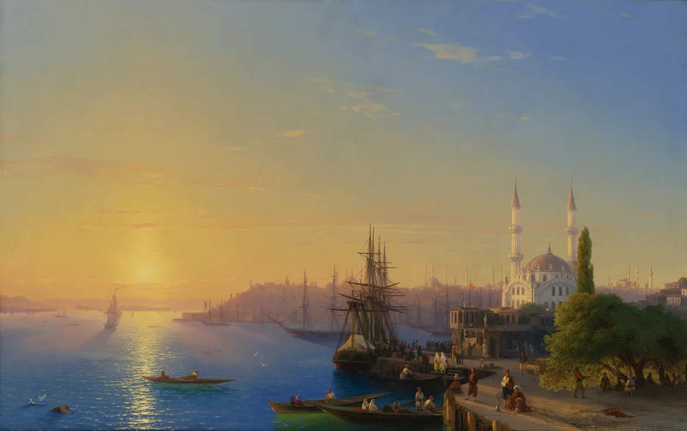 Ayvazovski İstanbul ve Boğaz Kanvas Tablo