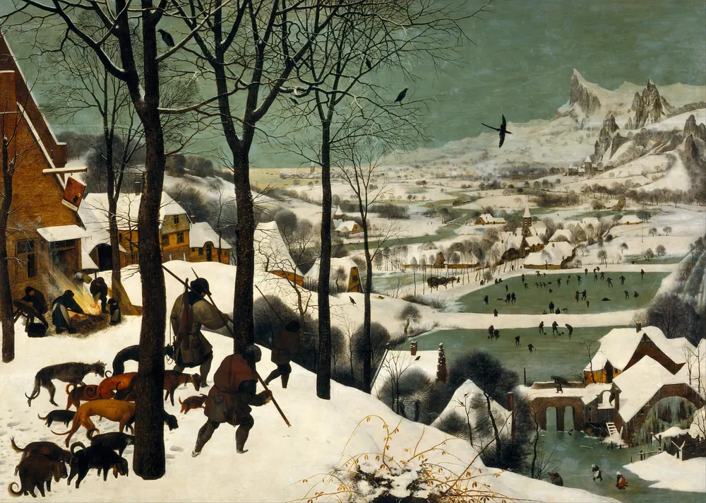 Bruegel Karda Avcılar Kanvas Tablo