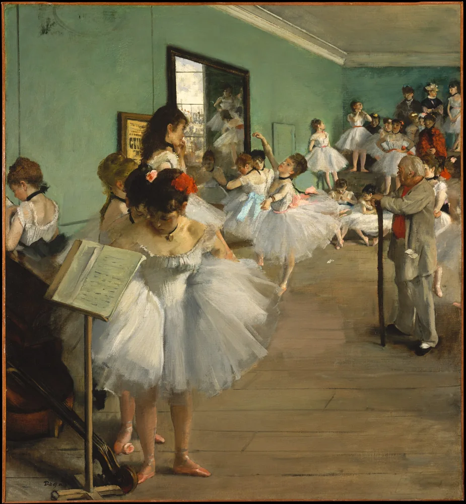 Degas Dans Dersi Kanvas Tablo
