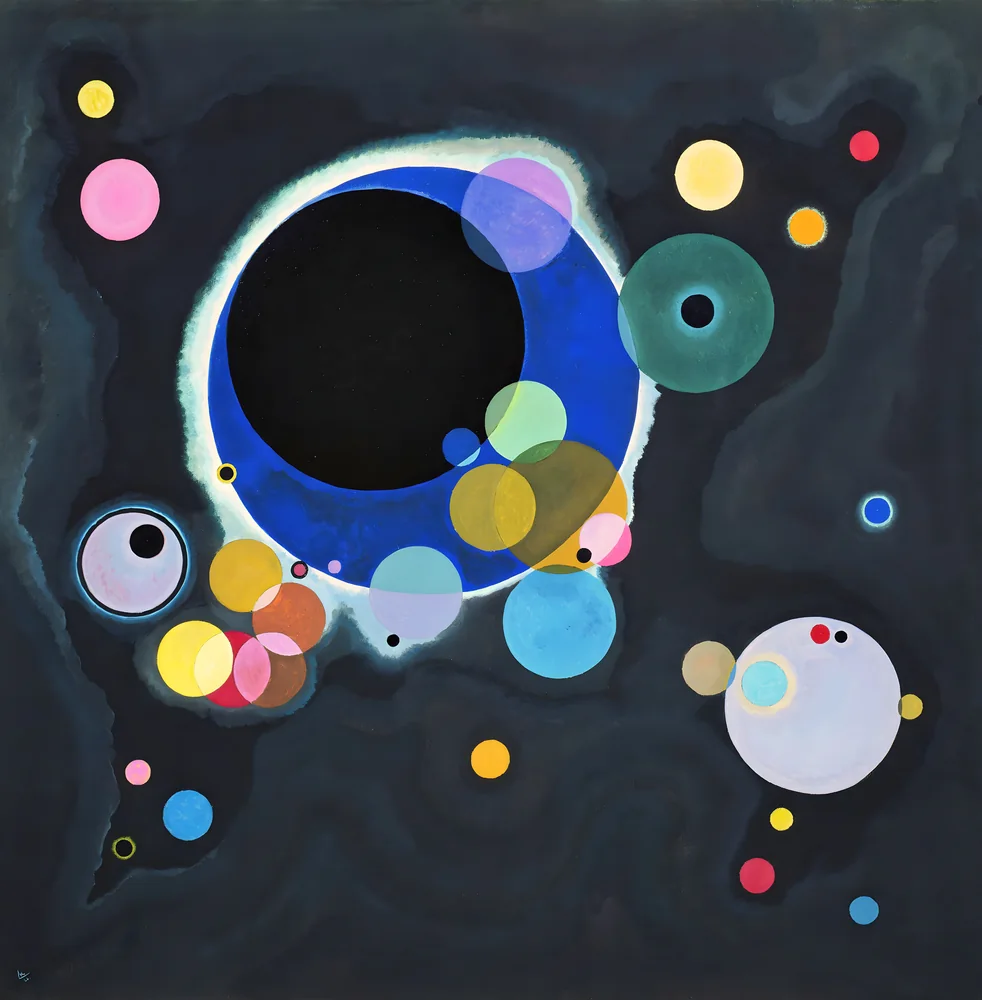 Kandinsky Birkaç Daire Kanvas Tablo