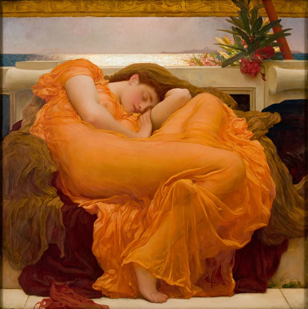 Leighton Alevli Haziran Kanvas Tablo