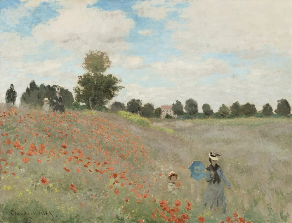 Monet Gelincik Tarlası Kanvas Tablo
