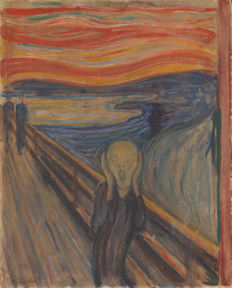Munch Çığlık Kanvas Tablo