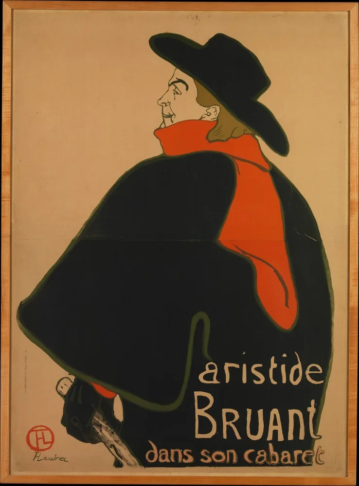 Toulouse-Lautrec Aristide Bruant Kabare Afişi Kanvas Tablo