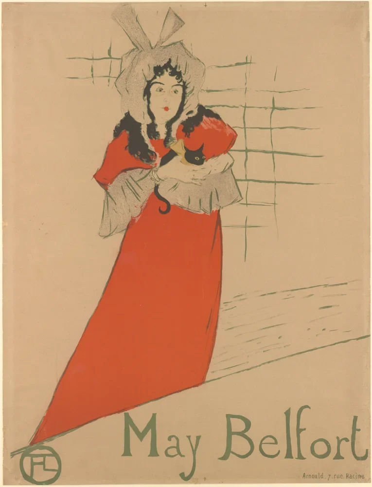 Toulouse-Lautrec May Belfort Afişi Kanvas Tablo