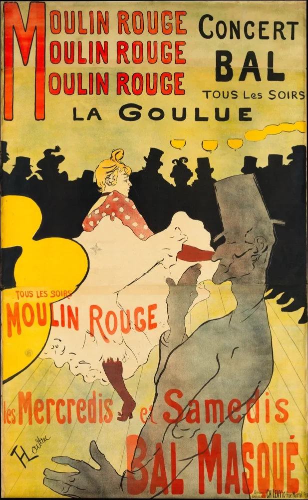 Toulouse-Lautrec Moulin Rouge La Goulue Afişi Kanvas Tablo