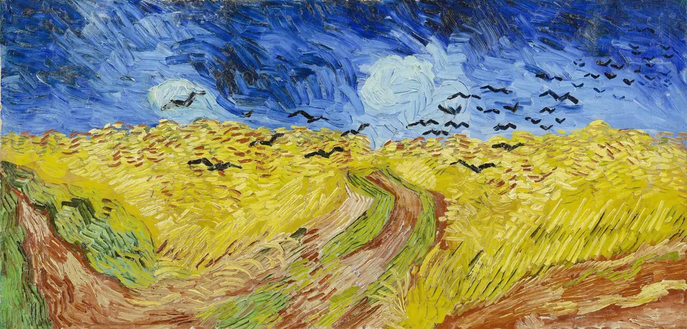 Van Gogh Kargalı Buğday Tarlası Kanvas Tablo