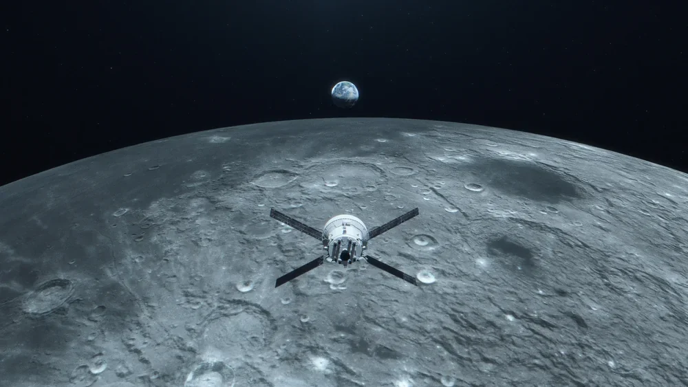NASA Artemis Ay Üzerinde Dünya Doğuşu Kanvas Tablo