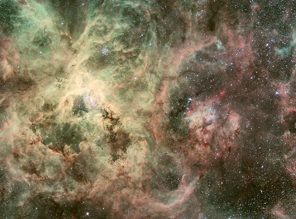 NASA ESO Tarantula Bulutsusu Renkli Kanvas Tablo