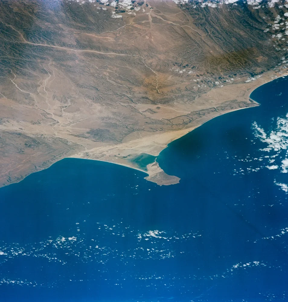 NASA Gemini Uzaydan Afrika Kıyısı Kanvas Tablo